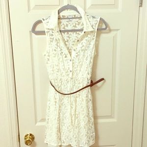 White lace dress